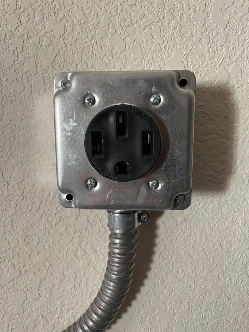 NEMA 14-50 outlet installed for Electrical Panel Upgrade in Worland